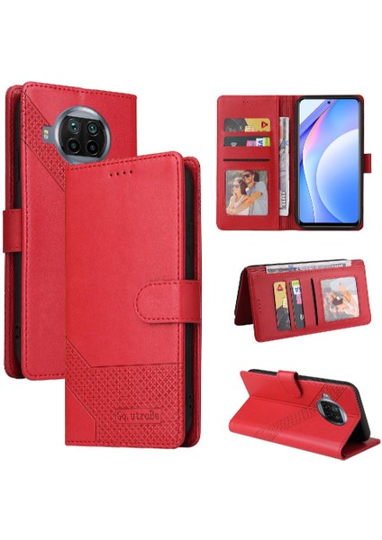 Xiaomi 10T Lite Kickstand Darbeye Üç Kart Yuvaları 4 Için Flip Case (Yurt Dışından)