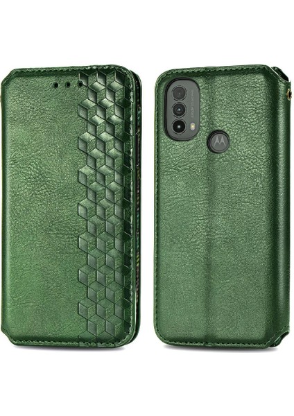 Motorola Moto E40 Deri Kılıf Moda Tasarımı Zarif Iş Için Kılıf (Yurt Dışından)