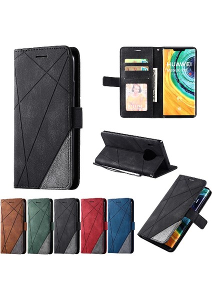 Huawei Mate 30 Pro Için Kılıf Manyetik Cüzdan Çevir Folio Kart Tutucu Pu (Yurt Dışından)