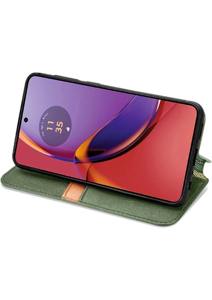 Motorola Moto G84 5g Deri Kılıf Kapak Çevirin Cüzdan Fonksiyonu (Yurt Dışından)