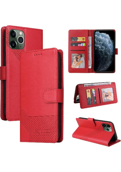 Iphone 11 Pro Max Premium Deri Üç Kart Yuvaları Için Flip Case (Yurt Dışından)