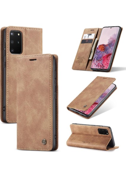 Samsung Galaxy S20 Artı Manyetik Kapatma Darbeye Vaka Pu Için Flip Case (Yurt Dışından)