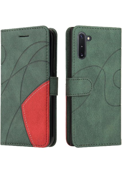 Samsung Galaxy Not 10 Için Kılıf Kickstand Koruyucu Iki Renkli Dikiş (Yurt Dışından)