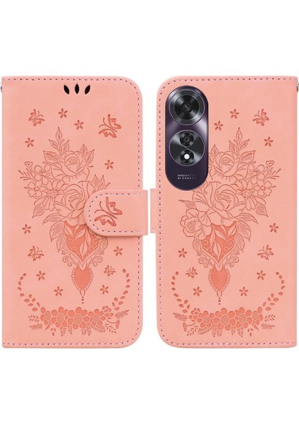 Oppo A60 4g Kart Yuvaları Için Kılıf Flip Pu Deri Kapak Kickstand Cüzdan (Yurt Dışından)