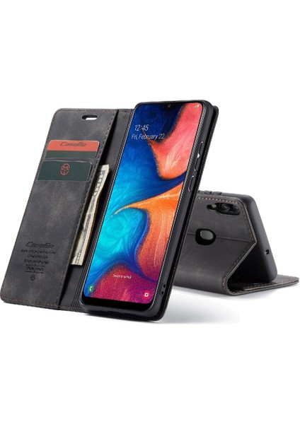 Samsung Galaxy A20 Için Flip CASE/A30/M10S Flip Folio Kitap Vintage Pu Kılıf (Yurt Dışından)