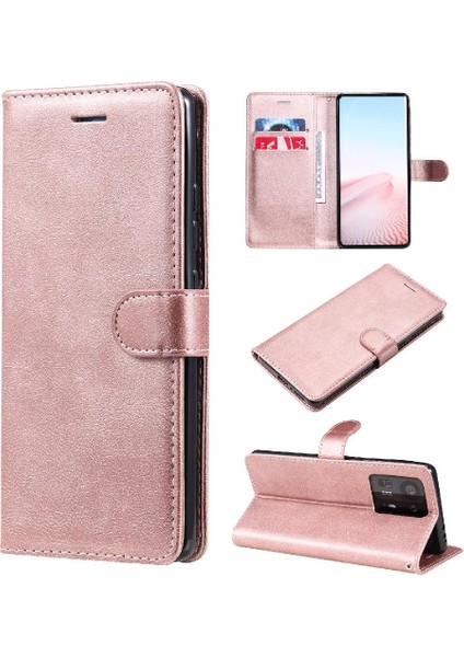 Kart Yuvası ile Xiaomi Mix 4 Için Flip Case Iş Cüzdan Telefon Kılıfı Katı (Yurt Dışından)