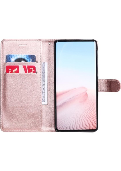 Kart Yuvası ile Xiaomi Mix 4 Için Flip Case Iş Cüzdan Telefon Kılıfı Katı (Yurt Dışından)