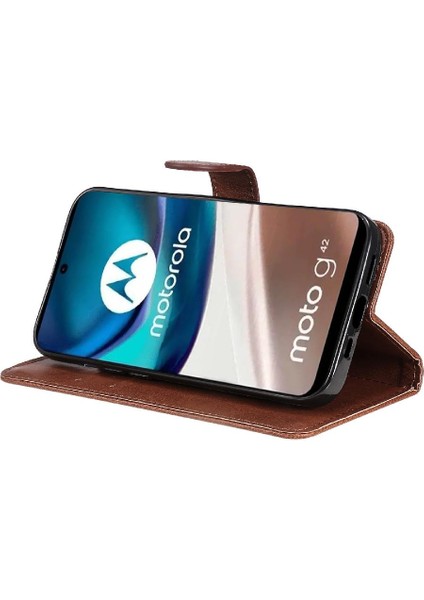 Motorola Moto G42 Yüksek Kaliteli Deri Iş Cüzdan Telefon Için Flip Case (Yurt Dışından) indirimleri