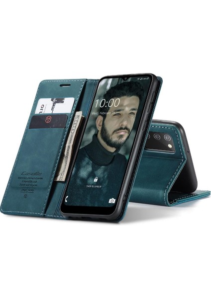 Samsung Galaxy A02S Için Flip Case Vintage Pu Deri Cüzdan Flip Folio (Yurt Dışından)