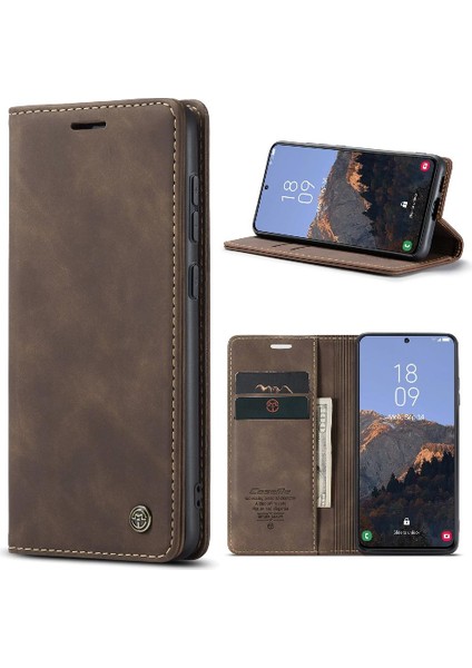 Samsung Galaxy S23 Artı Manyetik Kapatma Darbeye Kapak Pu Için Flip Case (Yurt Dışından)