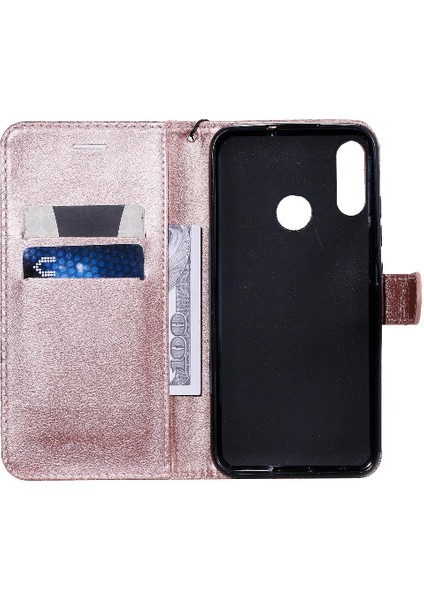 Motorola Moto E6 Artı Kart Yuvası ile Yüksek Kaliteli Deri Flip Case (Yurt Dışından)