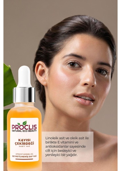 Kayısı Çekirdeği Yağı %100 Doğal Bitkisel Sabit Yağ, Apricot Kernel Oil, Prunus Armeniaca 30ML