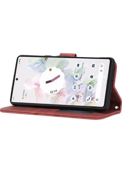 Google Piksel 8A Manyetik Kapatma Kickstand Pu Deri Kılıf Için Flip Case (Yurt Dışından)