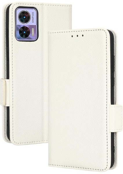 Motorola Moto Kenar 30 Lite Pu Deri Cüzdan Manyetik Kart Yuvaları Için Kılıf (Yurt Dışından) fiyatları