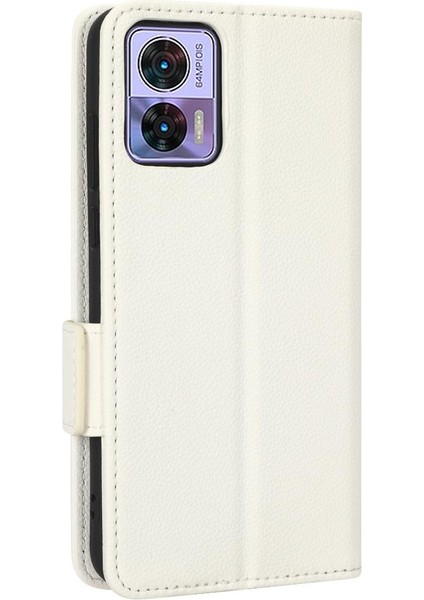 Motorola Moto Kenar 30 Lite Pu Deri Cüzdan Manyetik Kart Yuvaları Için Kılıf (Yurt Dışından) modelleri