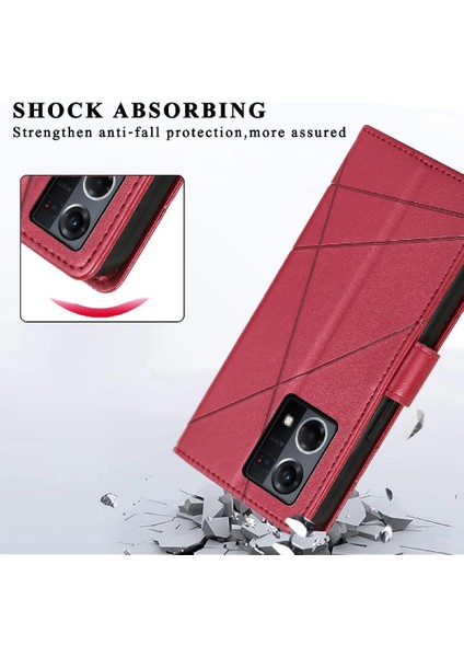 Oppo Oppo 8 4g Için Flip Case Şok Emici Kickstand Darbeye Üç (Yurt Dışından) indirimleri