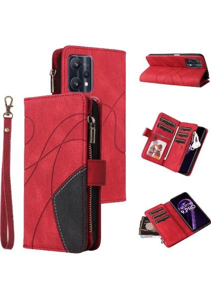 Realme 9 Pro 5g Dokuz Kart Yuvaları Için Kılıf Fermuar Cüzdan Tarzı Kickstand (Yurt Dışından)