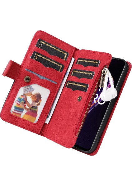 Realme 9 Pro 5g Dokuz Kart Yuvaları Için Kılıf Fermuar Cüzdan Tarzı Kickstand (Yurt Dışından) fırsatları