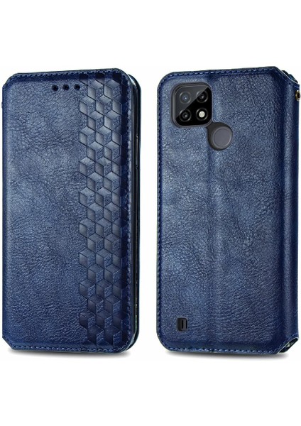 Oppo Realme C21Y Cüzdan Fonksiyonu Için Kılıf Deri Kılıf Kapak Kapak Moda (Yurt Dışından) modelleri