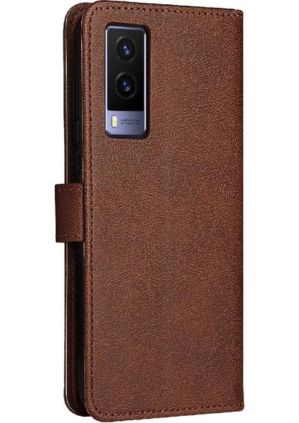 Vivo V21E 5g Klasik Düz Renk Iş Cüzdan Telefon Kılıfı Için Flip Case (Yurt Dışından) fırsatları