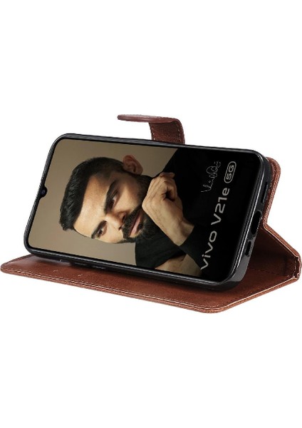 Vivo V21E 5g Klasik Düz Renk Iş Cüzdan Telefon Kılıfı Için Flip Case (Yurt Dışından) indirimleri