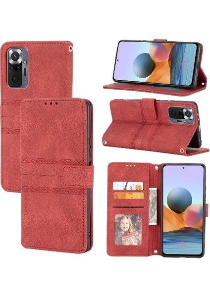 Xiaomi Redmi Not 10 Için Flip Case Pro Max Darbeye Koruyucu Pu Kılıf (Yurt Dışından)