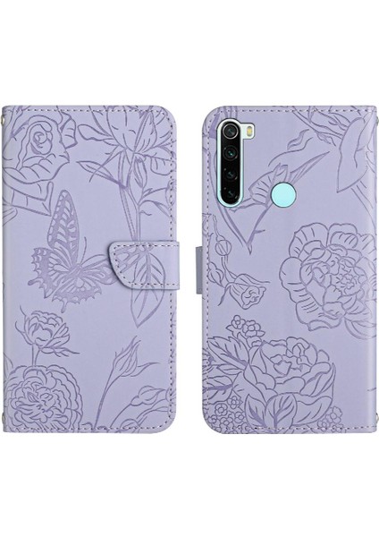 Xiaomi Redmi Not 8t Çiçekler ve Kelebekler Anti-Damla Koruma (Yurt Dışından)
