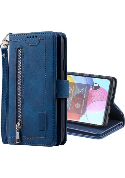 Samsung Galaxy A71 Için Flip Case 5g Kickstand Cüzdan Kordon Pu Deri 9 (Yurt Dışından)