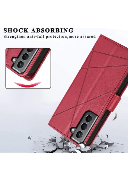 Samsung Galaxy S21 Darbeye Şok Emici Üç Kart Için Flip Case (Yurt Dışından) indirimleri