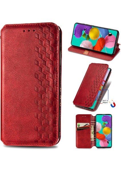 Samsung Galaxy A71 5g Zarif Iş Kapak Çevirin Cüzdan Kılıf (Yurt Dışından)