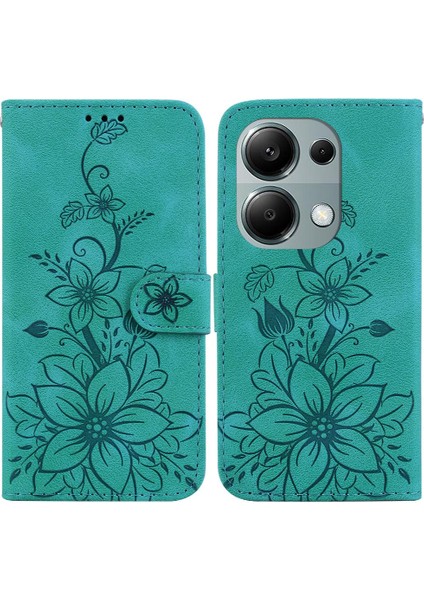 Xiaomi Redmi Için Not 13 Pro 4g Kabartmalı Zambak Kart Tutucu Cüzdan (Yurt Dışından) indirimleri