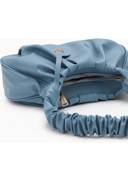Bebe Mavisi Büzgülü Kol Çantası fiyatları
