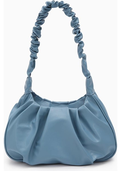 Bebe Mavisi Büzgülü Kol Çantası fırsatları