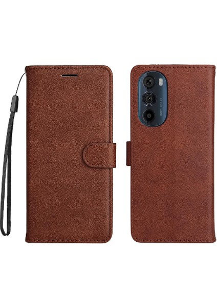 Motorola Kenar X30 Için Flip Case Kart Yuvası ile Yüksek Kaliteli Deri Katı (Yurt Dışından)