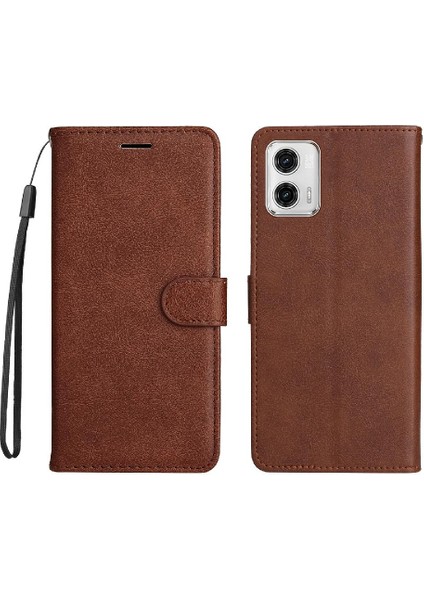 Motorola Moto G73 Klasik Düz Renk Iş Cüzdan Telefon Için Flip Case (Yurt Dışından) fırsatları