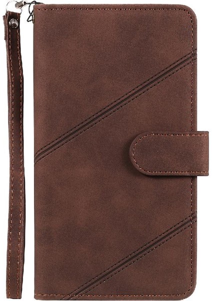 IPhone 15 Için Kılıf Pro Kart Tutucu Kickstand Cüzdan Flip Folio Pu Deri (Yurt Dışından)