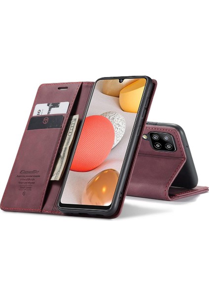 Samsung Galaxy Flip 5g Için Flip Case Vintage Pu Deri Cüzdan Kılıf Kartı (Yurt Dışından)