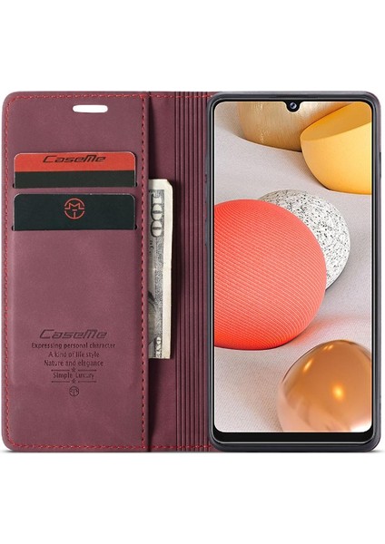 Samsung Galaxy Flip 5g Için Flip Case Vintage Pu Deri Cüzdan Kılıf Kartı (Yurt Dışından)