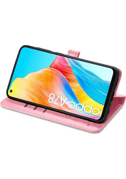 Oppo A78 4g Için Kılıf Deri Kılıf Kapak Çevirin Darbeye Kısa Kayış (Yurt Dışından) fiyatları