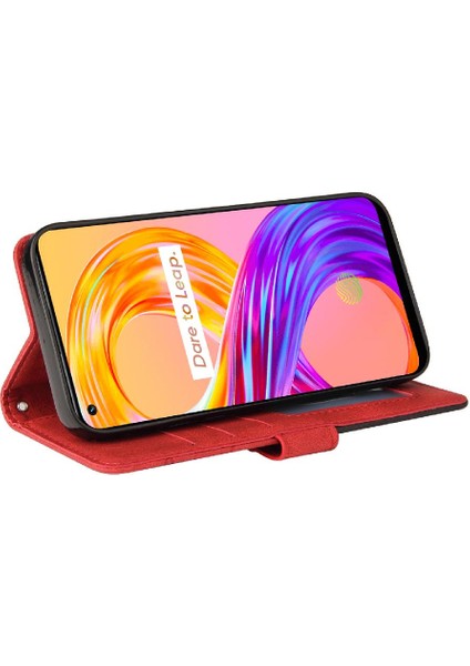 Realme 8 4g Için Kılıf/8 Pro Pu Deri Kart Yuvası Standı ile Folio Kılıf Çevirin (Yurt Dışından) fırsatları