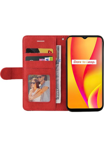 Kart Yuvası Standı Iki Renkli Realme C15 Kickstand Koruyucu Kılıf (Yurt Dışından)