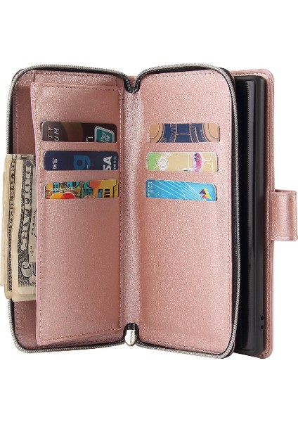 Samsung Galaxy Not 10 Flip Kapak Için Kılıf Fermuarlı Cebi El Kayışı ile 9 (Yurt Dışından) indirimleri