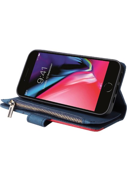 IPhone 7/8 Için Dokuz Kart Yuvaları Kickstand Koruyucu Fermuar Cüzdan (Yurt Dışından) fırsatları