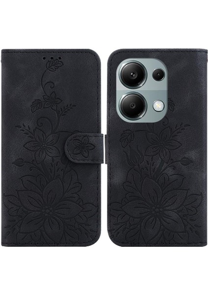 Xiaomi Redmi Için Not 13 Pro 4g Kabartmalı Zambak Kart Tutucu Cüzdan (Yurt Dışından) indirimleri