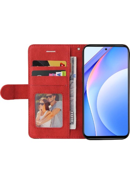 Xiaomi 10T Lite Için Kılıf Pu ile Iki Renkli Dikiş Kickstand Koruyucu (Yurt Dışından)