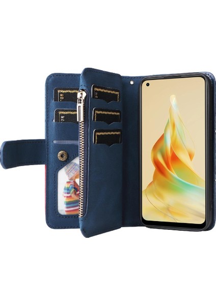 Kart Yuvası Standı Dokuz Kart Yuvaları Fermuar ile Oppo Oppo 8t 4g Için Kılıf (Yurt Dışından) fırsatları