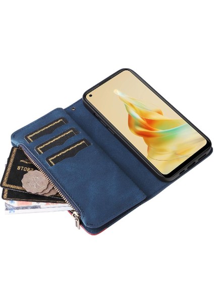 Kart Yuvası Standı Dokuz Kart Yuvaları Fermuar ile Oppo Oppo 8t 4g Için Kılıf (Yurt Dışından) indirimleri