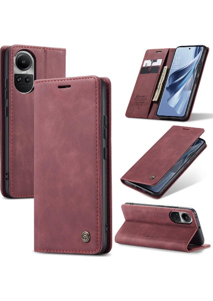 Oppo Oppo 10 5g Manyetik Kapatma Darbeye Vaka Kart Yuvası Için Flip Case (Yurt Dışından)