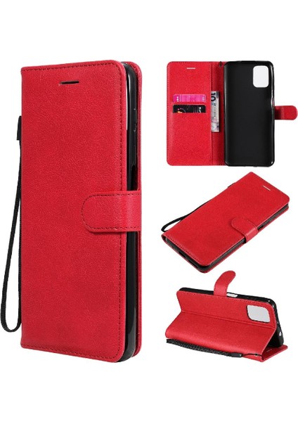 Motorola Moto G9 Artı Kartvizit ile Iş Cüzdan Telefon Kılıfı Için Flip Case (Yurt Dışından)