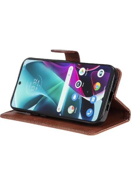 Gx Shop Motorola Kenar S30 Iş Cüzdan Telefon Kılıfı Için Kart Yuvası ile Flip Case (Yurt Dışından)